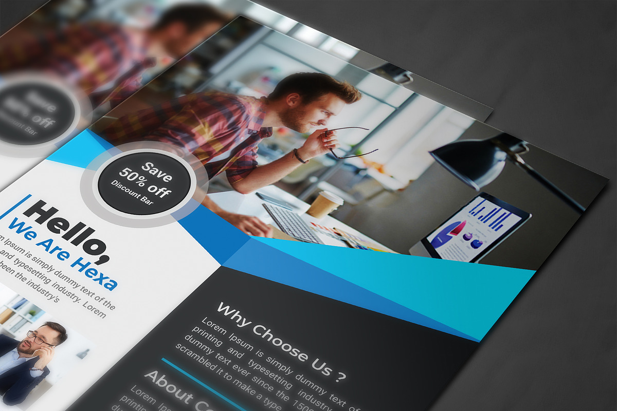 Corporate Flyer Templates, a Flyer Template by AfzaalGraphics (Photo 8 of 8)