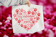 Valentine Paws PNG, an Illustration by CraftArtStudio (Thumbnail 1 of 4)