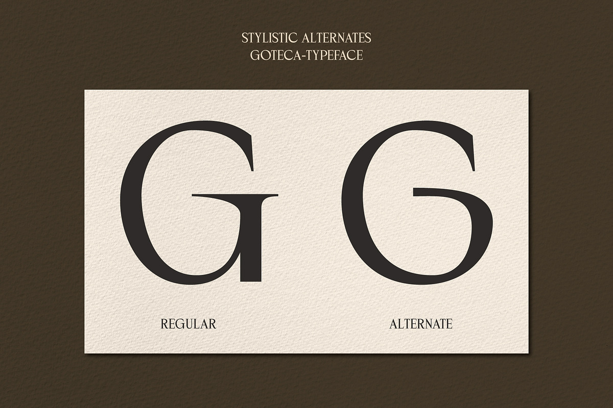 Goteca | Art Deco Classic Serif Font, a Serif Font by Hole Hope Design (Photo 3 of 10)