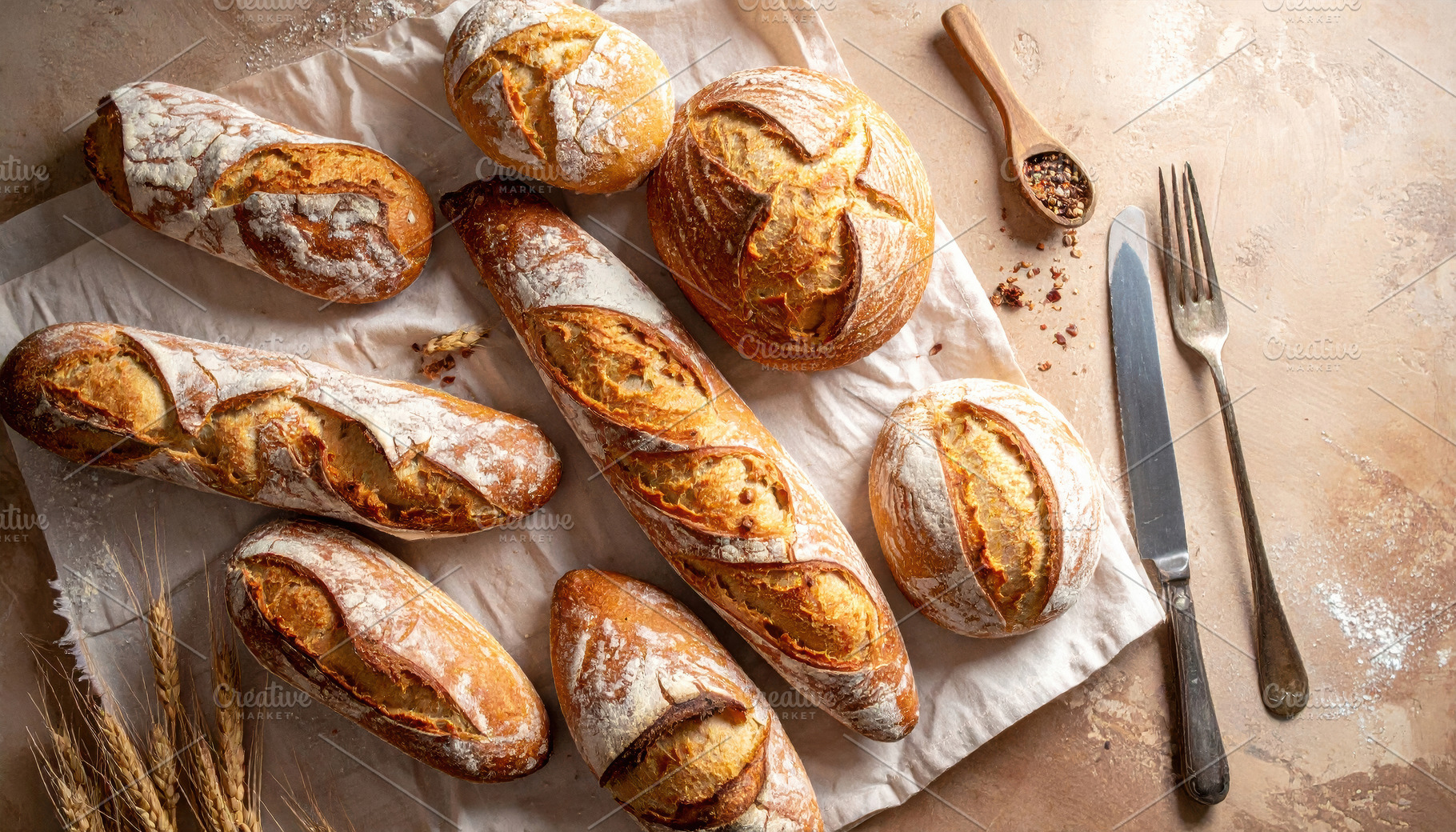 Assorted Freshly Baked Artisan Bread Selection, a Food & Drink Photo by Davizro's Market