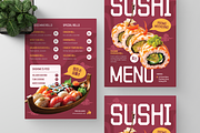 Japanese Sushi Menu, a Flyer Template by Annora Studio (Thumbnail 5 of 6)