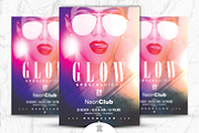 GLOW STYLE Flyer Template, a Flyer Template by OVNI-TEMPLATES (Thumbnail 1 of 4)