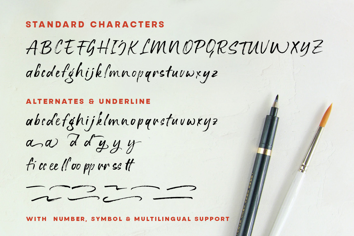 Stay Strong - Dry Brush Font, a Font by Letterhend Studio (Photo 9 of 9)