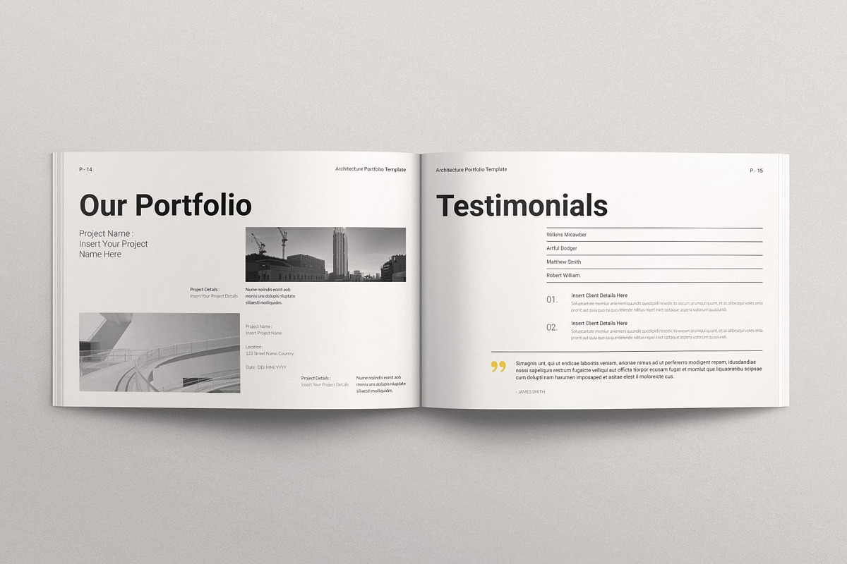 Architecture Portfolio Landscape, a Brochure Template by E-Type (Photo 6 of 7)