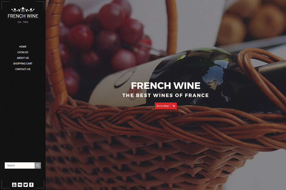 French Wine — Responsive OC Theme, a Websites & App Template by NetGon_Tech's Shop