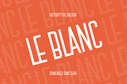 LeBlanc - Condensed Sans Serif, a Sans Serif Font by FactoryType