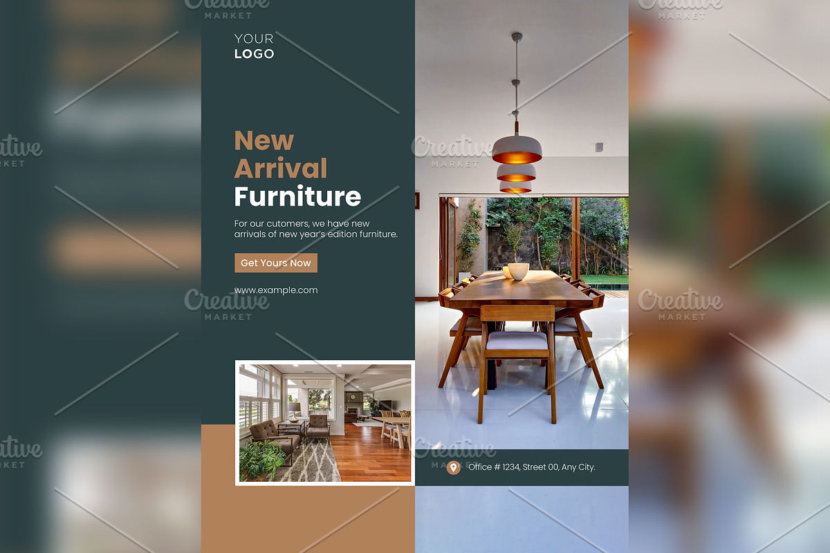 Modern Furniture Poster Design 42, a Social Media Template by shahsoft (Photo 2 of 2)