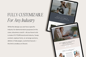 Showit Website Template Lauren