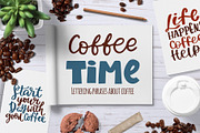 Coffee hand drawn lettering set, a Decorative Illustration by Mariart_i (Thumbnail 1 of 5)