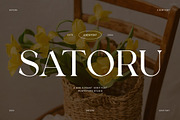 Satoru Elegant Serif Font, a Serif Font by Perfectype (Thumbnail 1 of 6)