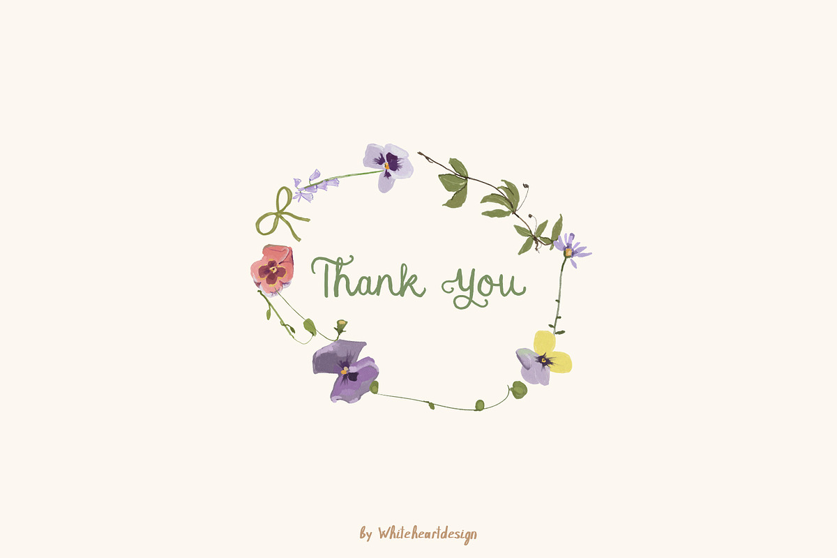 Spring Watercolor Illustrations, a Decorative Illustration by whiteheartdesign (Photo 30 of 30)