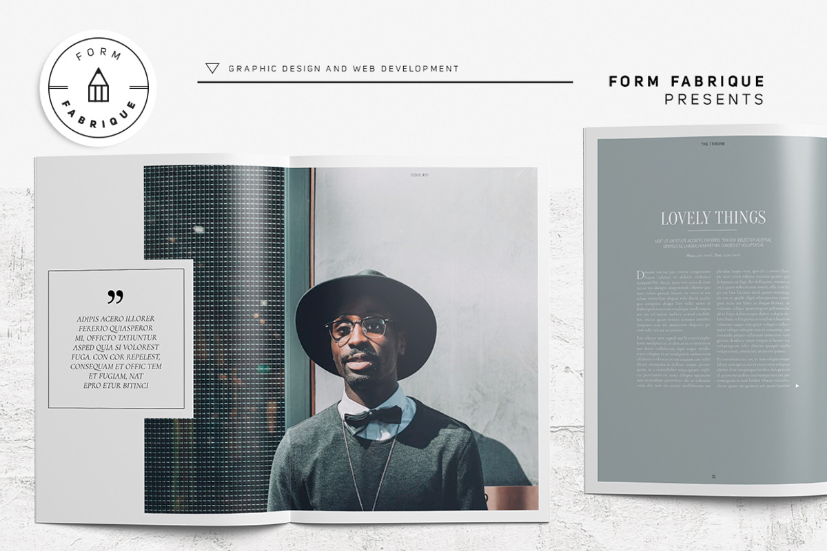 Tribune Magazine, a Magazine Template by Form Fabrique (Photo 18 of 20)