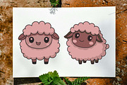 20 Cute Sheep Lamb Farm Character, an Animal Illustration by jongcreative (Thumbnail 6 of 7)