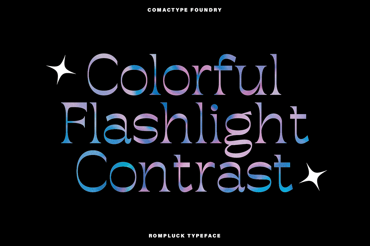 Rompluck - A Display Typeface, a Serif Font by Comactype Foundry (Photo 10 of 20)