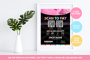 Pastel Neon Scan to Pay Sign, a Poster Template by SunshineStudioBoutique (Thumbnail 10 of 11)