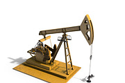 Oil Pump Jack, an Object 3D Model by Tedi Permana (Thumbnail 3 of 13)