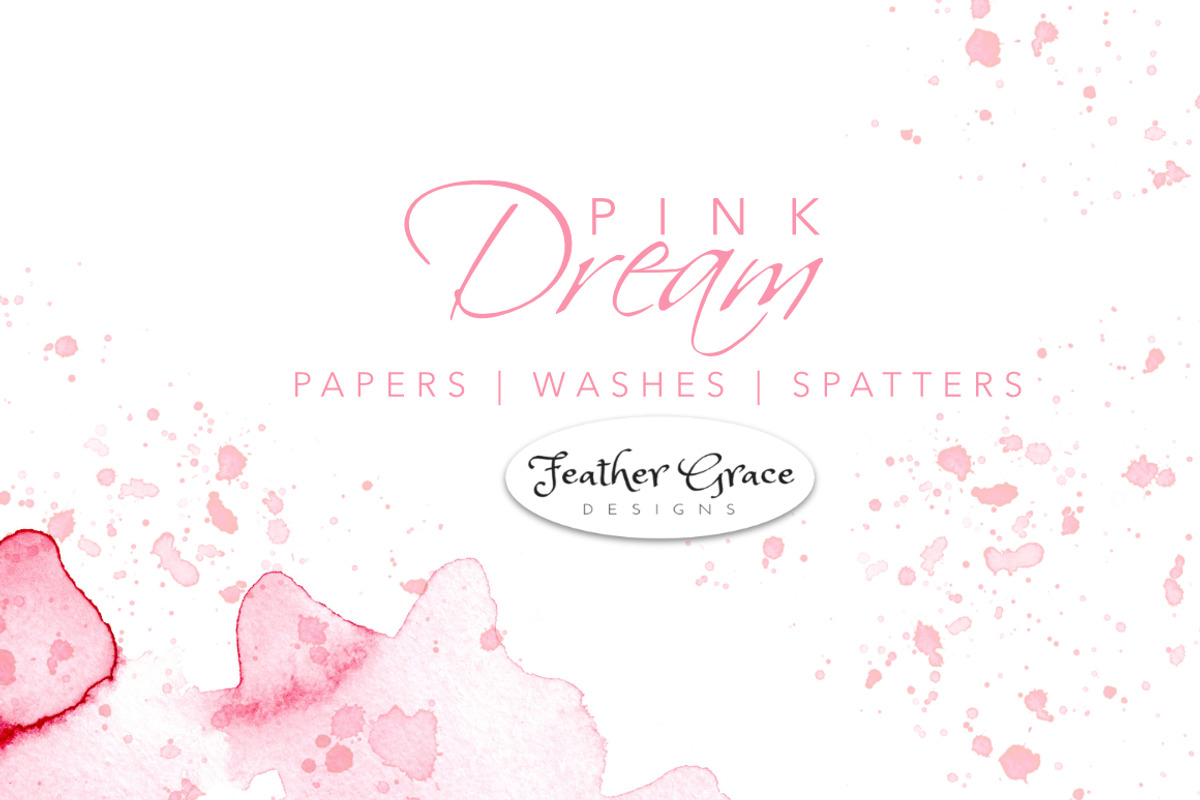 Pink Watercolor Backgrounds + Washes, an Illustration by Feather Grace Designs (Photo 7 of 7)