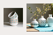 Mediterranean tiles vector patterns, a Pattern Graphic by Katerina.Sea.Digital (Thumbnail 5 of 7)