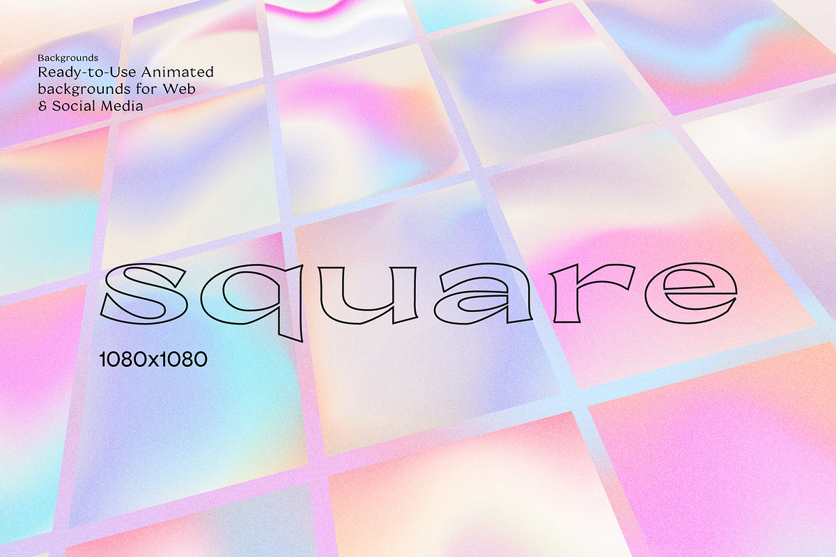 CANDY Animated Gradients Backgrounds, a Social Media Template by Sparrow & Snow (Photo 11 of 21)