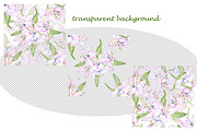 Watercolor clipart white lilies, an Illustration by EshaStudio (Thumbnail 7 of 11)