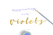 Sweet Violets, an Illustration by watercolorwild.graphics (Thumbnail 8 of 8)