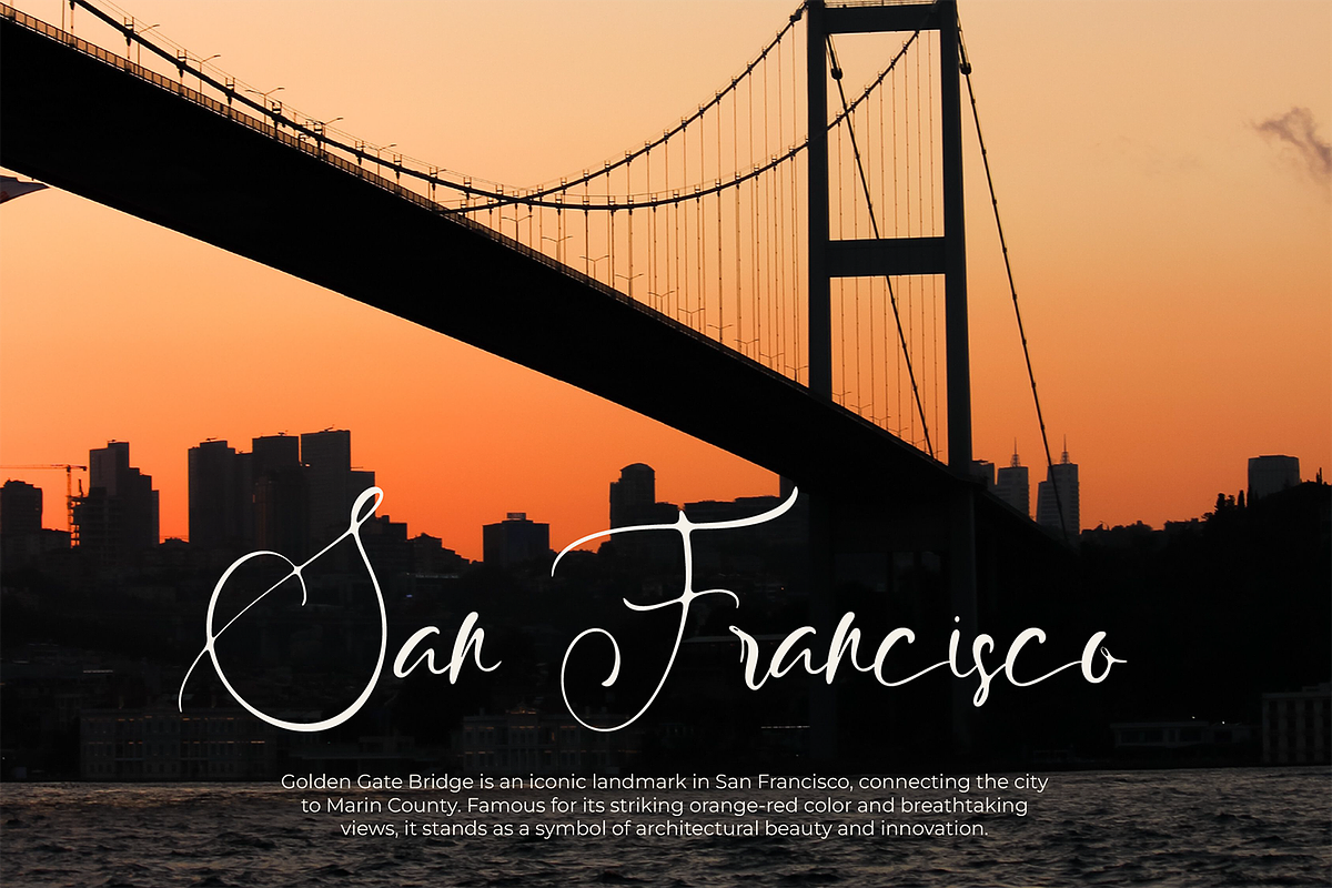 Salamander Bridge Classy Script, a Script Font by Haps Space (Photo 3 of 10)