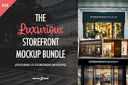 The Luxurious Storefront Mockup Pack, a Product Mockup by Graphic Xtreme (Thumbnail 1 of 2)