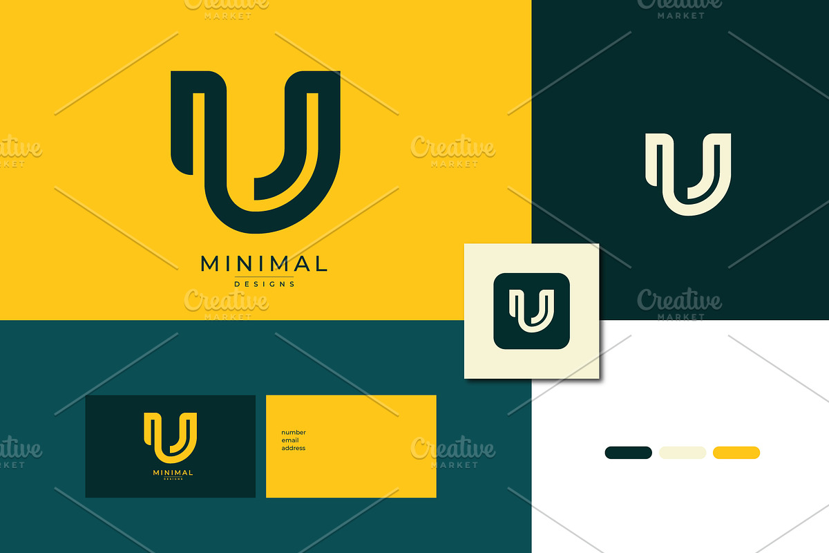 Monogram icon logo U, a Branding & Logo Template by idesign_4u
