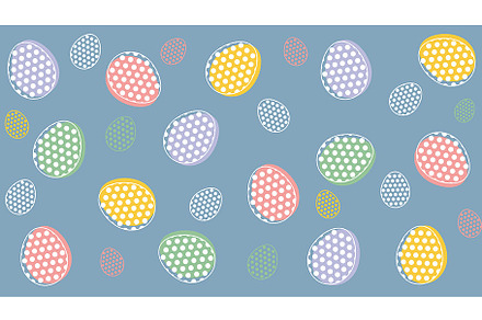 Seamless Background With Easter Eggs