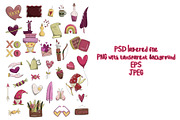 Valentines Day 2026&love quotes, a Seasonal Illustration by SaintPic illustrations (Thumbnail 3 of 6)