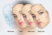 Polygonal Female Faces, a Graphic by beto (Thumbnail 3 of 3)