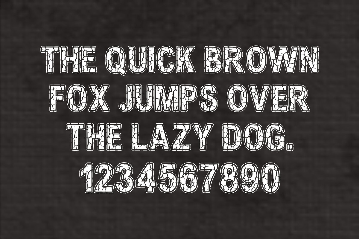 Crack Vintage- Distressed Retro Font, a Sans Serif Font by KiddoGlyphs Studio (Photo 4 of 5)