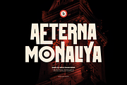 Aeterna Monaliya | Display Bold Sans, a Sans Serif Font by Denustudios (Thumbnail 1 of 12)