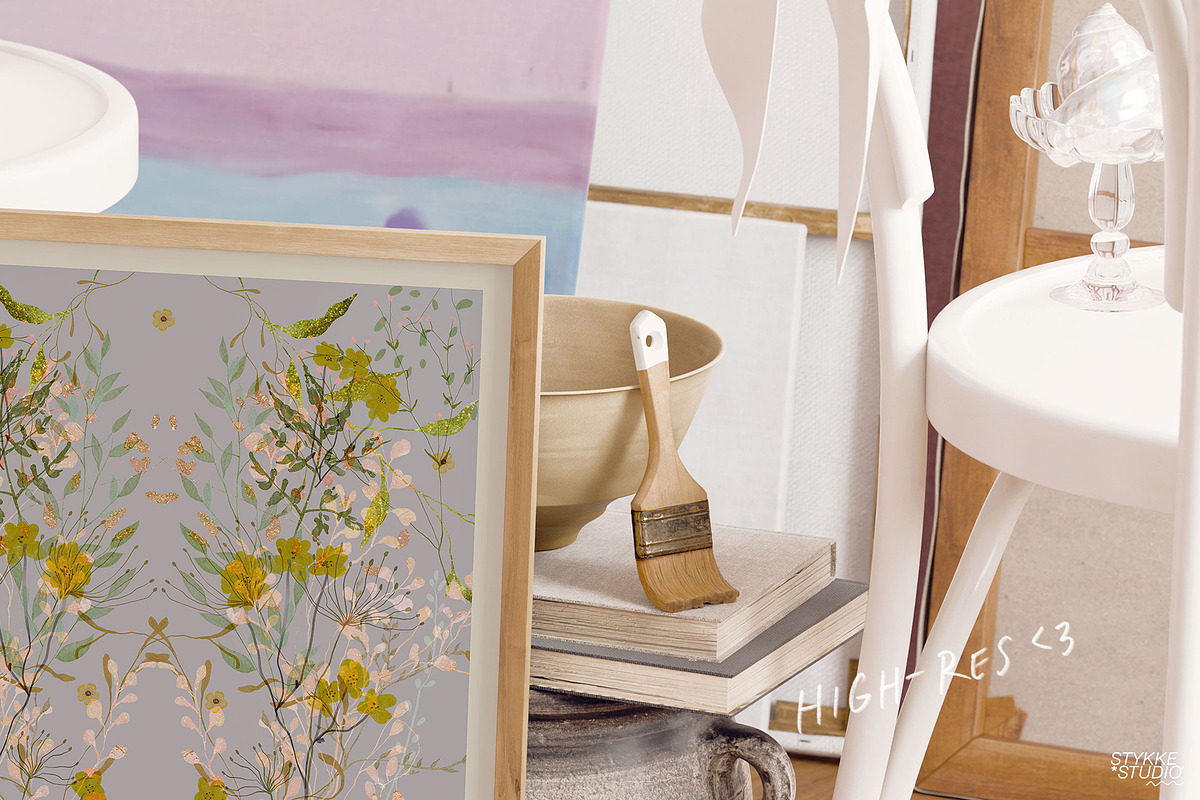 THE NEW COTTON PINK | art mockup, a Household Mockup by Stykke Studio (Photo 9 of 10)