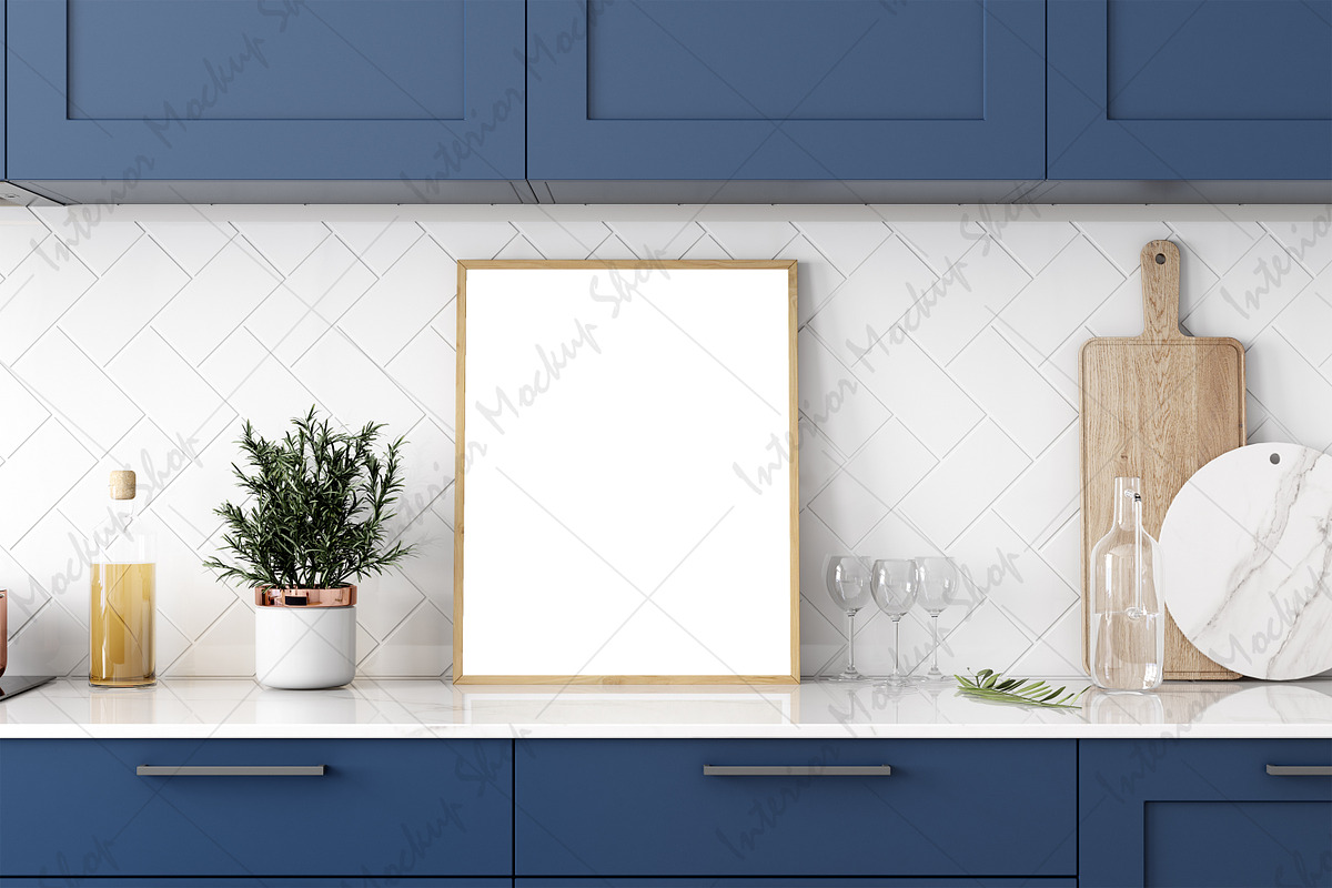 Kitchen Frame Mockup PSD JPG, a Poster Template by Mockup Shop (Photo 2 of 2)