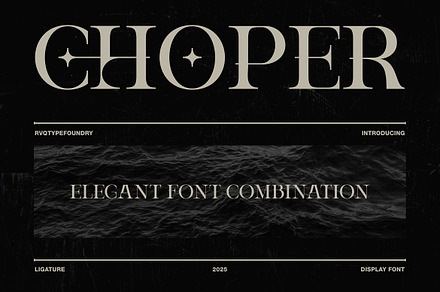 Choper Display, a Serif Font by Rvq Type Foundry