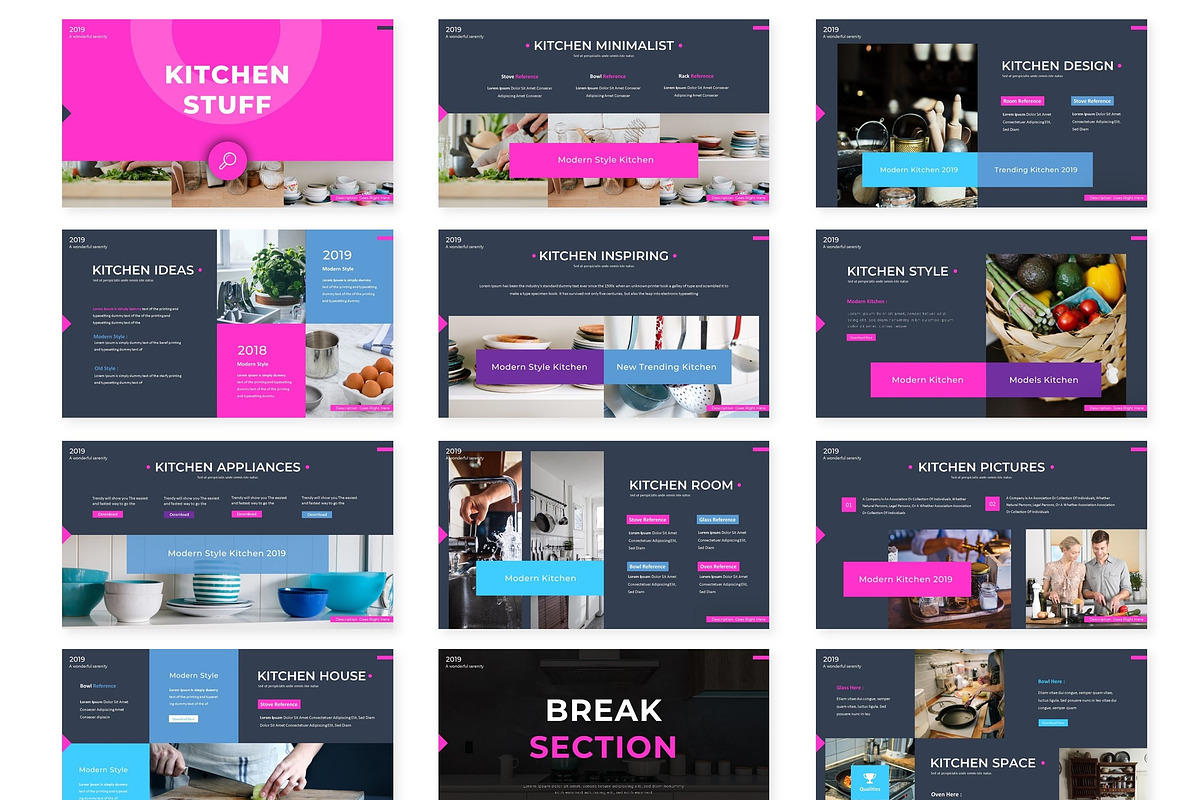 KItchen Stuff - Powerpoint Template, a Presentation Template by AQR Studio