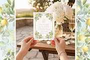 Vintage Lemon Floral Frames bundle, a Decorative Illustration by WonderWonder (Thumbnail 10 of 10)