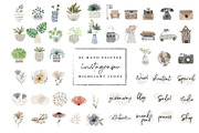 80 instagram highlight icon bundle, a Work Illustration by beatriceviyiwi (Thumbnail 1 of 9)