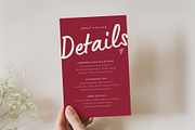 Wedding Stationery Bundle Pink, an Invitation Template by JessieMonday (Thumbnail 4 of 6)