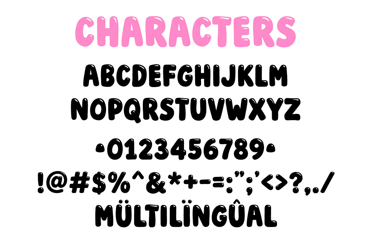 Gum Drop Pop Font, a Font by Miss Tiina (Photo 2 of 5)