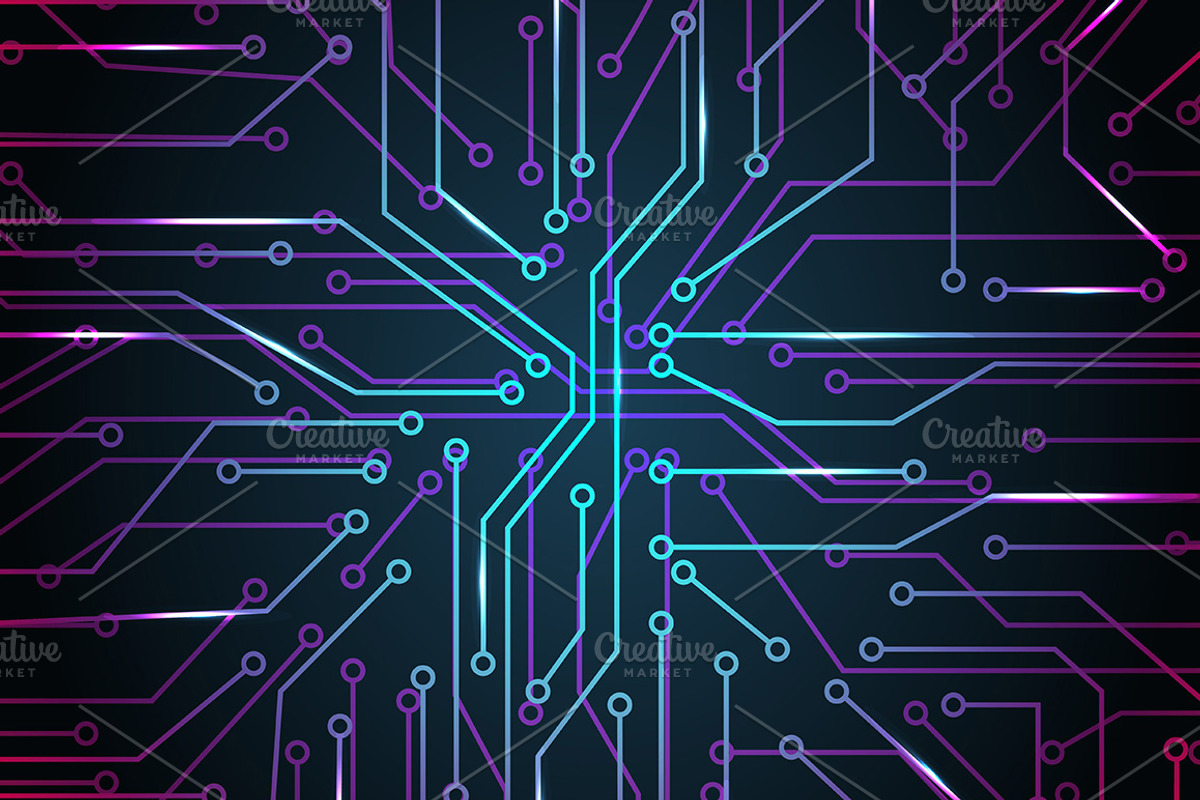 Micro chip elements, web security, a Technology Illustration by OKart.studio (Photo 6 of 6)