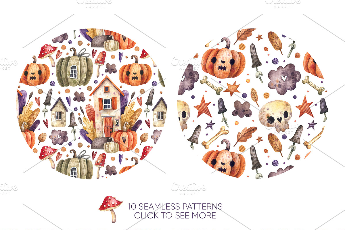 Happy Halloween, an Illustration by Watercolor by Tonia Tkach (Photo 3 of 5)