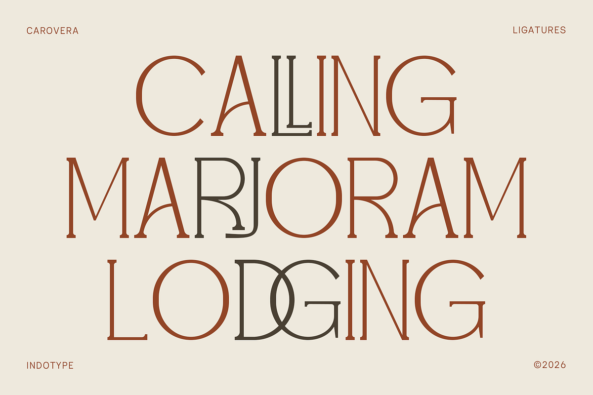 CAROVERA - Display Luxury Serif Font, a Serif Font by Indotype Foundry (Photo 2 of 10)
