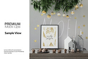 Christmas Frames & Wallpaper Mockups, a Product Mockup by mock-ups (Thumbnail 6 of 16)