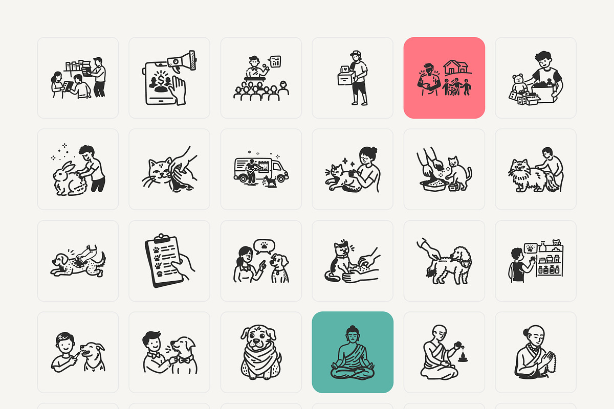 Daily Lifestyle Icon Set, a Graphic by Brickclay (Photo 11 of 12)