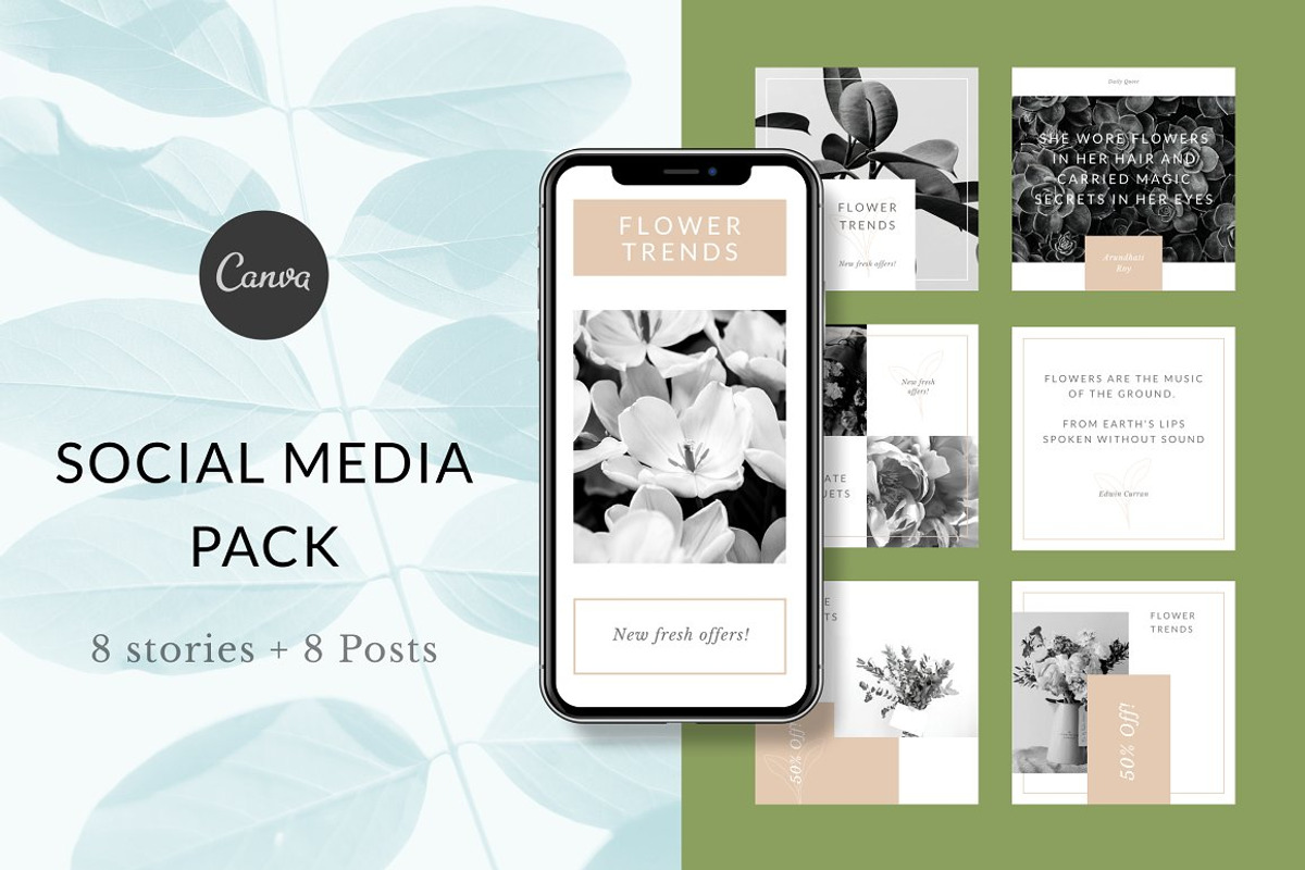 SALE! Canva Social Bundle, a Social Media Template by uispot (Photo 8 of 10)