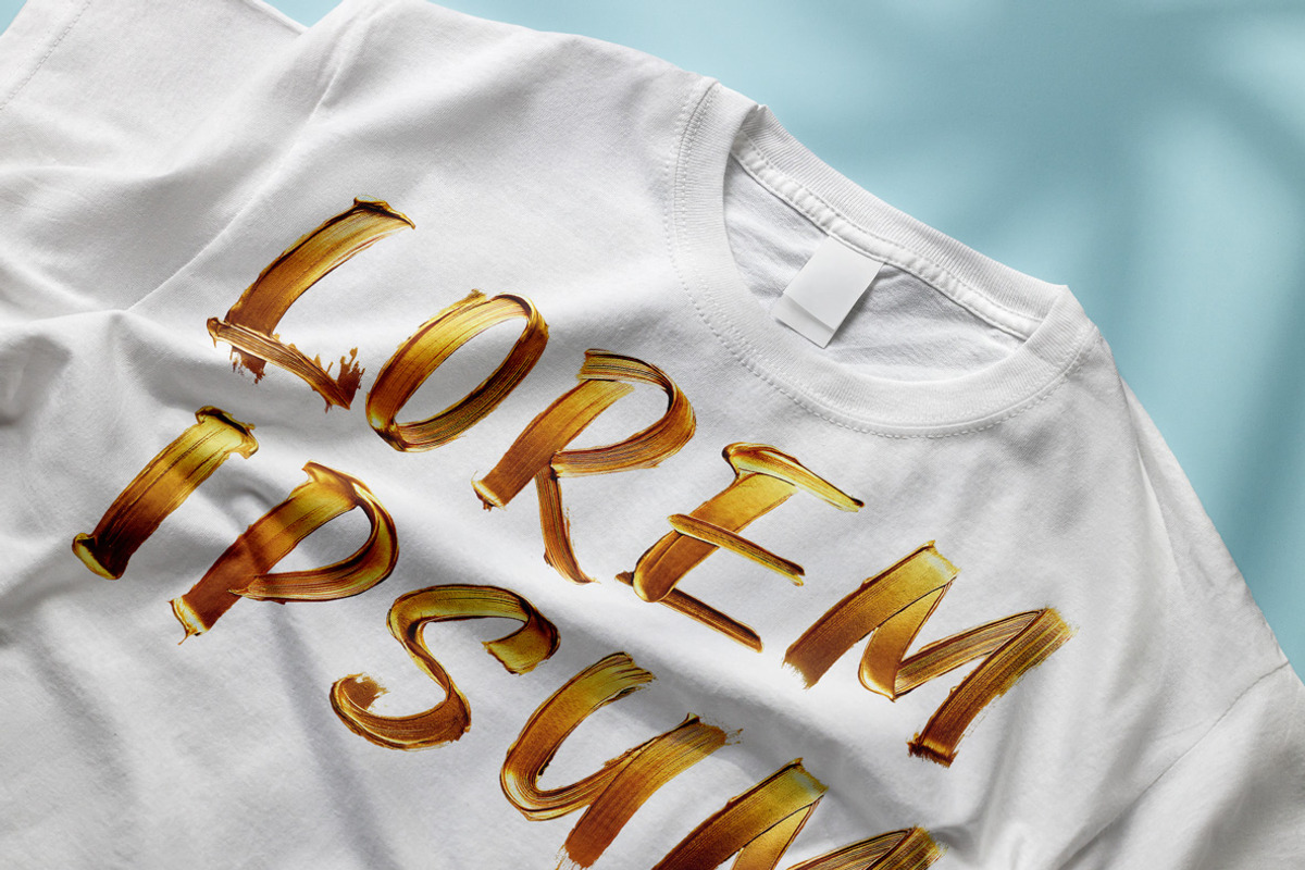 Gold Paint Stroke Font, a Handwritten Font by Handmadefont (Photo 3 of 10)