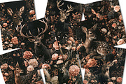 Dark Fantasy Deer Journal Paper, a Background Graphic by BusyDaydesign (Thumbnail 2 of 7)