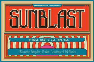 Sunblast Display Typeface